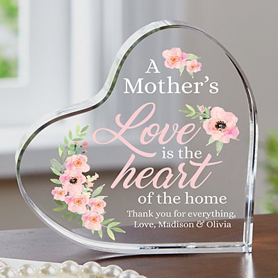 Heartfelt Home Personalized Acrylic Heart