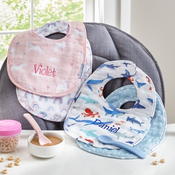 Stephen Joseph® Sweet Baby Bib & Spoon Set