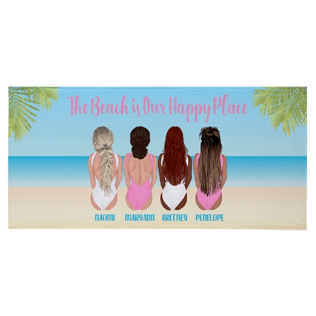 Summer Girls Beach Towel-Standard - 4 Girls