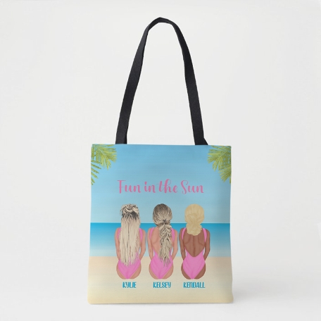 Summer Girls Tote Bag - 3 Girls
