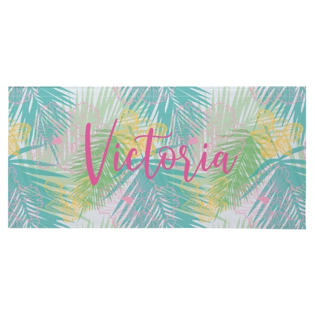 Tropical Palm Beach Towel-Standard - Teal