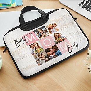 Best Mom Ever Photo Tile Laptop Carrying Bag