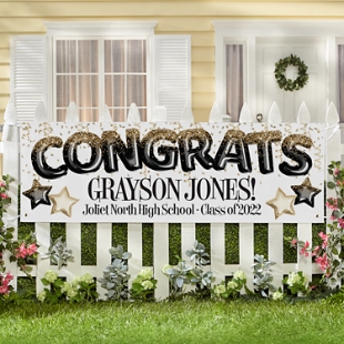 Fly High Graduation Banner