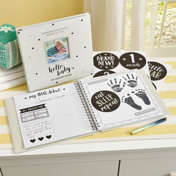 Baby's Memory Book & Sticker Set