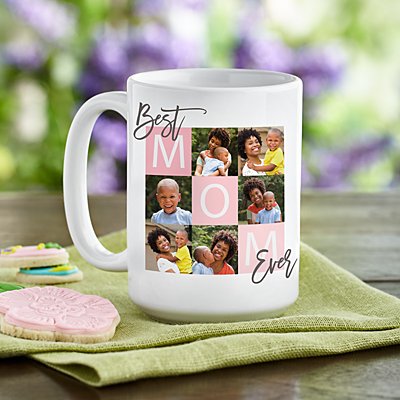 Best Mom Ever Photo Tile Mug