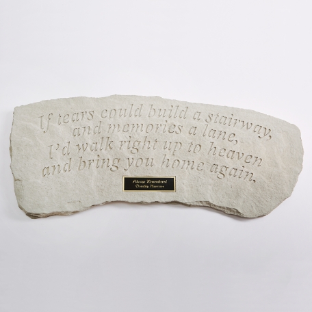 If Tears...Garden Bench Plaque Only (SPARE)