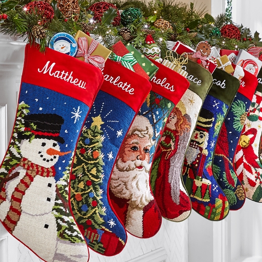 Personalized Needlepoint Christmas Stockings A Festive Touch for