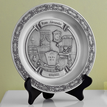 Pewter Baby Plate