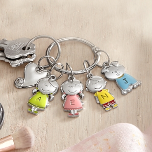 Tender Hearts Character Charm Keychain