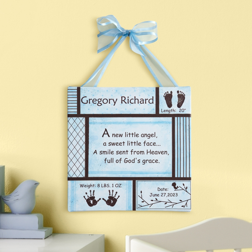 Baby Information Art Canvas