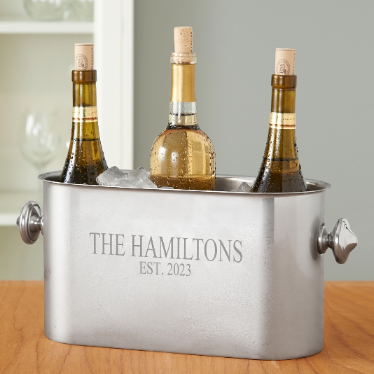 Stainless Steel Multi Bottle Wine Chiller Personal Creations