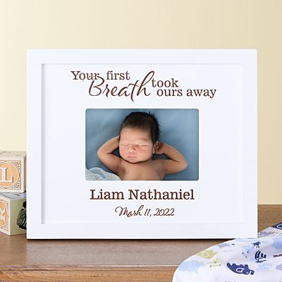 New Born Baby Girl Any Name Picture Frame Unique Personalised Word 3-14 Letters 