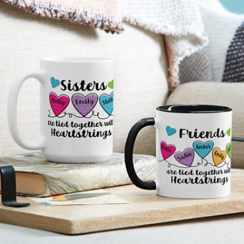 Sisters and Friends Heartstrings Mug