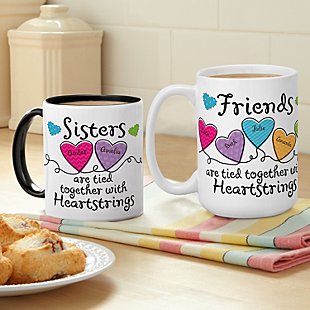 Sisters and Friends Heartstrings Mug