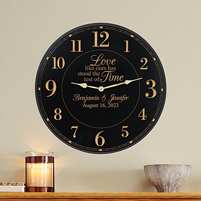 Timeless Love Personalized Wedding Clock