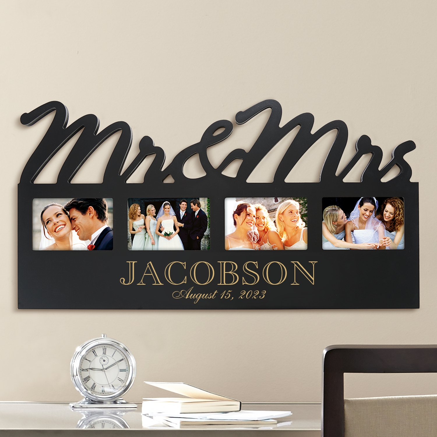 Mr. & Mrs. - Wedding Gift for Couple, Personalized Wedding Picture Frame,  Personalized Wedding Gifts, Gifts for Couple, Custom Wedding Frame