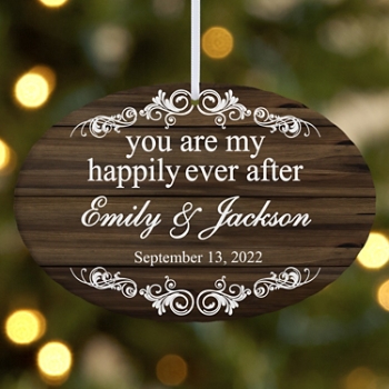 You Are My Happily Ever After Oval Ornament