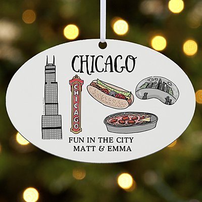 Trip To Remember Chicago Ornament 