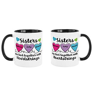 Sisters Heartstrings Mug - 11oz - Black Handle