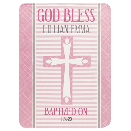 Baby's Blessing Blanket - Pink