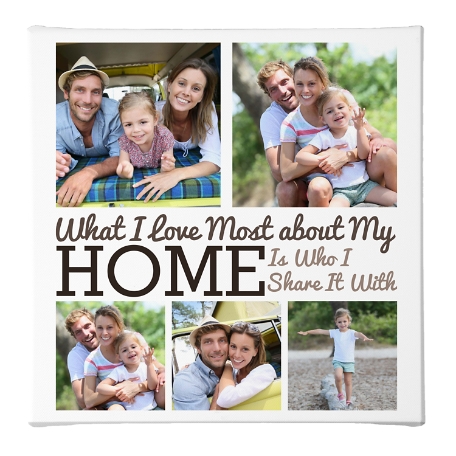 Heart of the Home Photo Canvas - Color 11x11