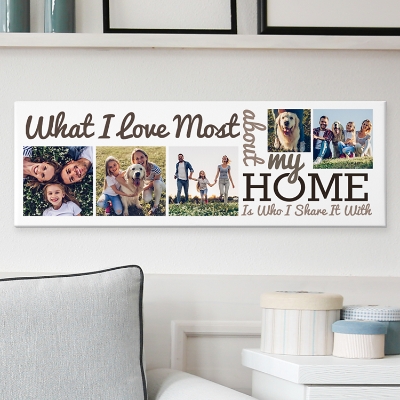 Heartfelt Home Personalized Photo Canvas