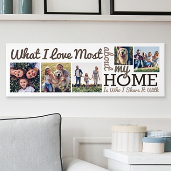 Heart of the Home Photo Canvas