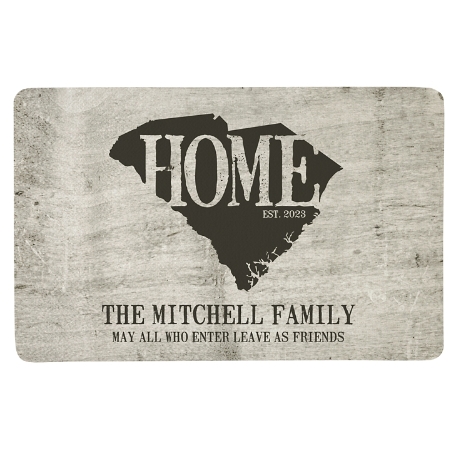 Home State Doormat - Ivory-17x27