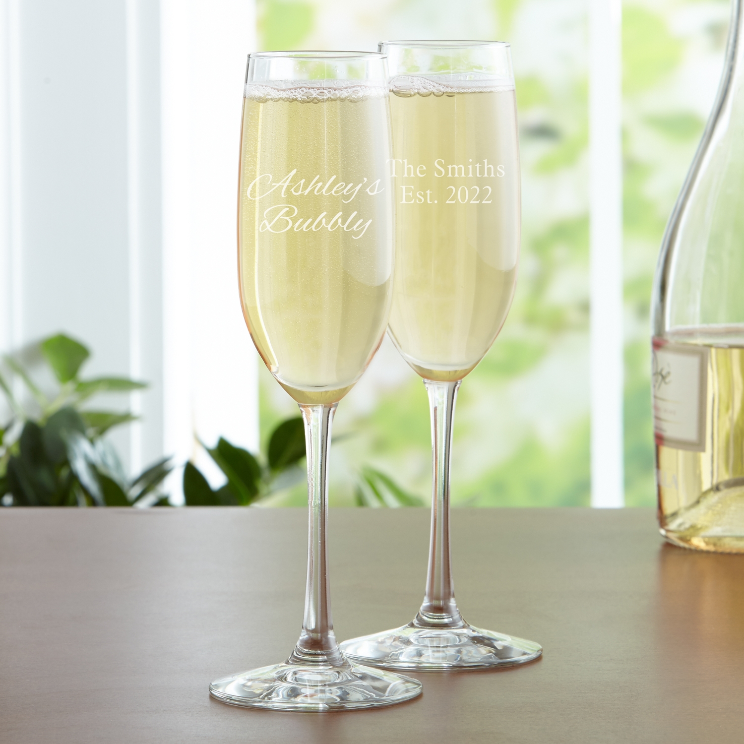 Personalized Champagne Flutes