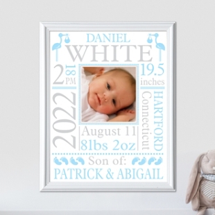 Personalized hot sale baby frames