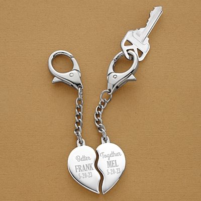Better Together Heart Key Chain Set