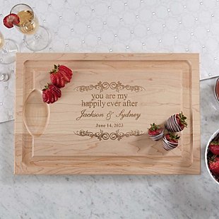 You Are My Happily Ever After Maple Wood Cutting Board