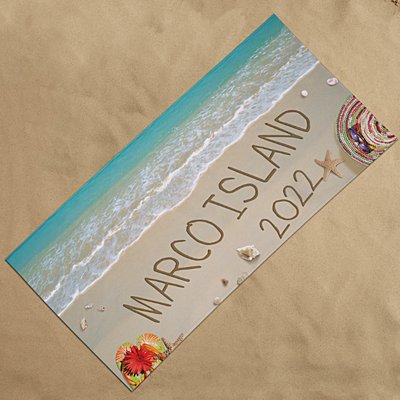 Written In Sand Beach Towel