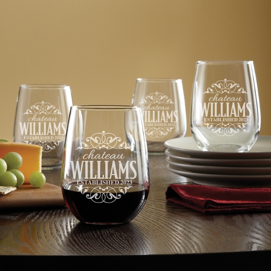 Wine Glasses, Unique Wine Glasses, Stemless Wine Glasses