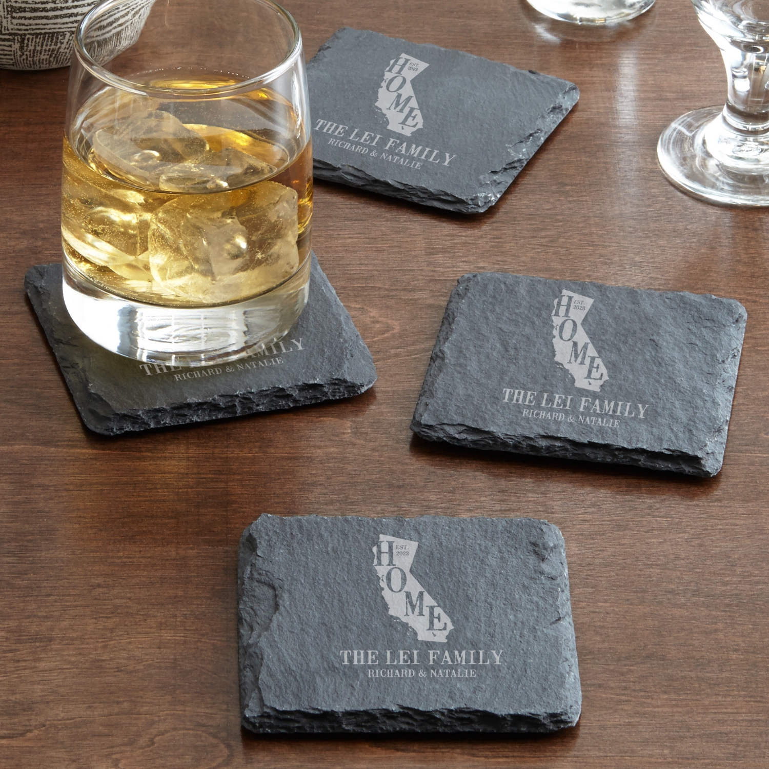 Home State Slate Coasters