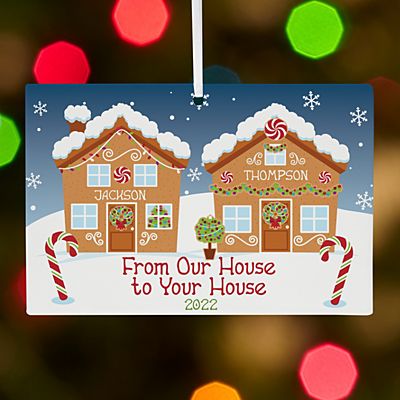 Holiday Greetings Rectangle Ornament