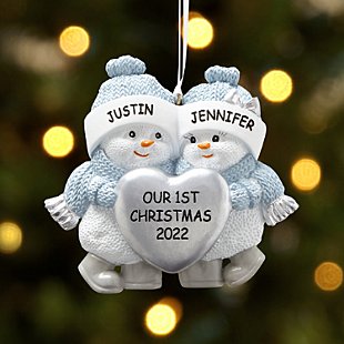 The Original Snow Buddies™ Couple Ornament