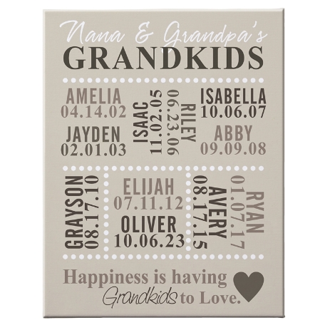 Our Grandkids Canvas - 11x14