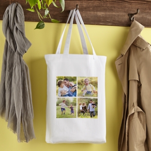 Maxi tote bag Famiglia a spasso personalizzata