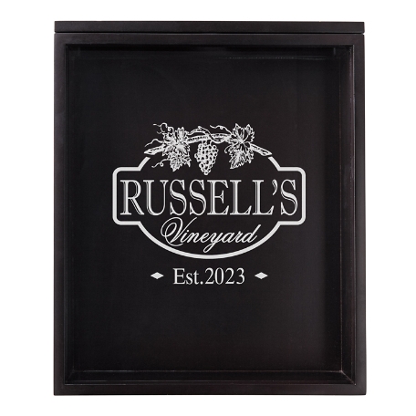 Wine Cork Display Box - Vineyard
