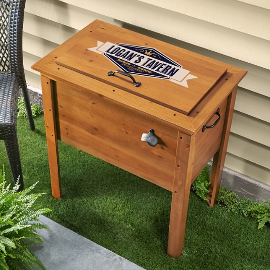 Personalized Dad Can Cooler From Son Wood Style