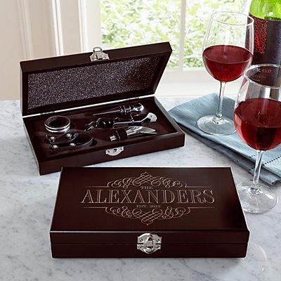 Wine Enthusiast's Personalized Gift Set