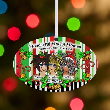 Celebrating Girlfriends Oval Ornament by Suzy Toronto