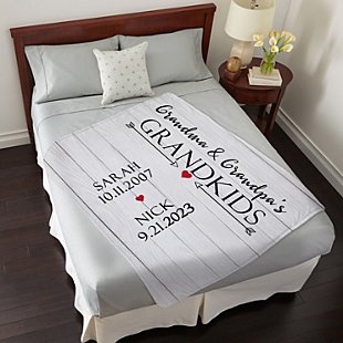 Grandkids Have Our Hearts Plush Blanket