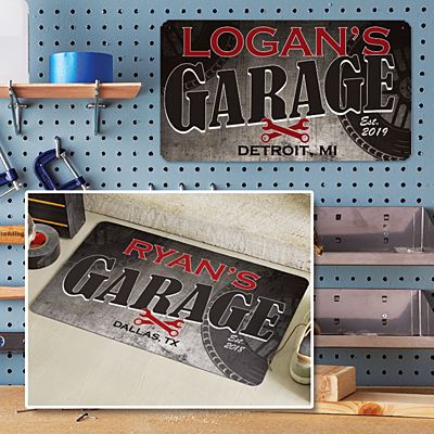 His Garage Decor Gift Set