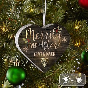 TwinkleBright® LED Merrily Ever After Heart Ornament