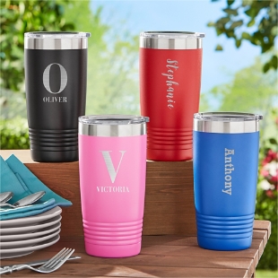 Bulk Custom Engraved Stainless Steel Tumblers With Logo by Lifetime  Creations: Promotional Coffee Travel Mugs, Christmas Gifts for Employees 