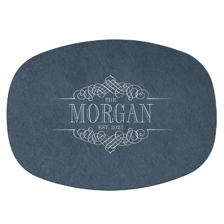 Decorative Name Platter - Blue
