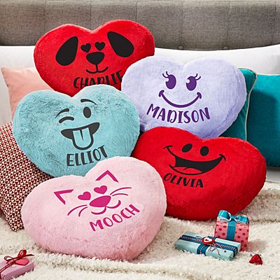 Plush Heart Character Cushion
