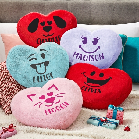Plush Heart Character Pillow